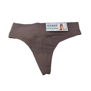 Jockey Women's Size Medium Panty Thong Generation Brown New With Tags